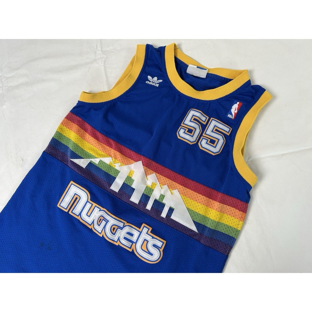 Vintage Adidas Hardwood Classics NBA Denver Nuggets Mutombo #55 Jersey M
